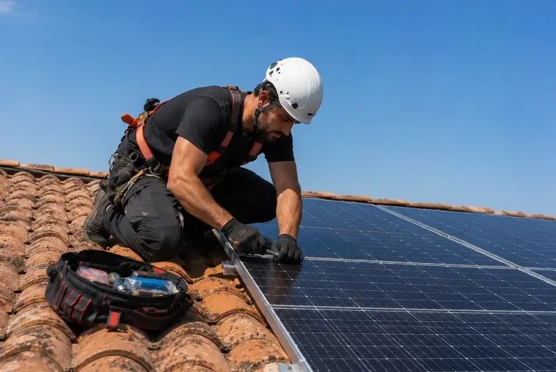 Maintenance et monitoring de panneaux solaires à Saint-Nizier-le-Bouchoux