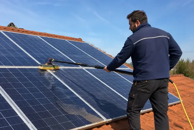 Nettoyage et entretien de panneaux solaires à Saint-Nizier-le-Bouchoux